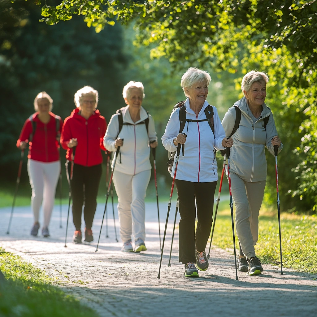 Скандинавська ходьба для пенсіонерів